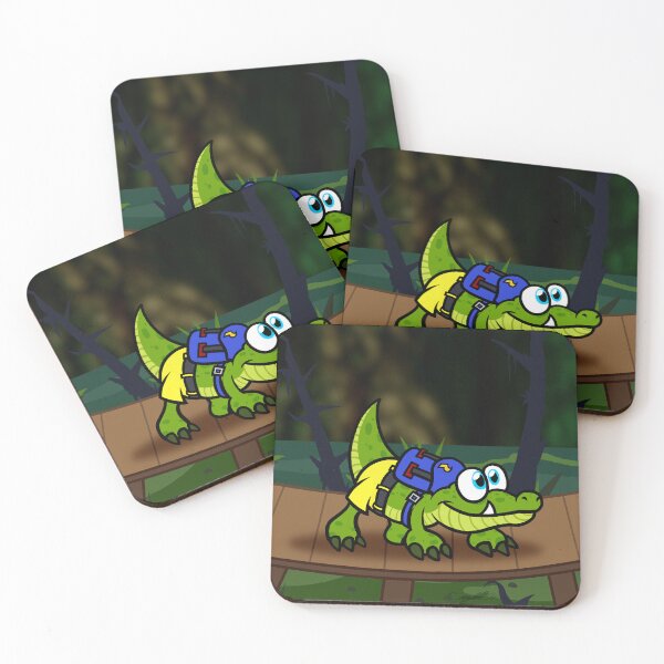 Item preview, Shorts-wearing Crocodilian designed and sold by CaptainQuack64.