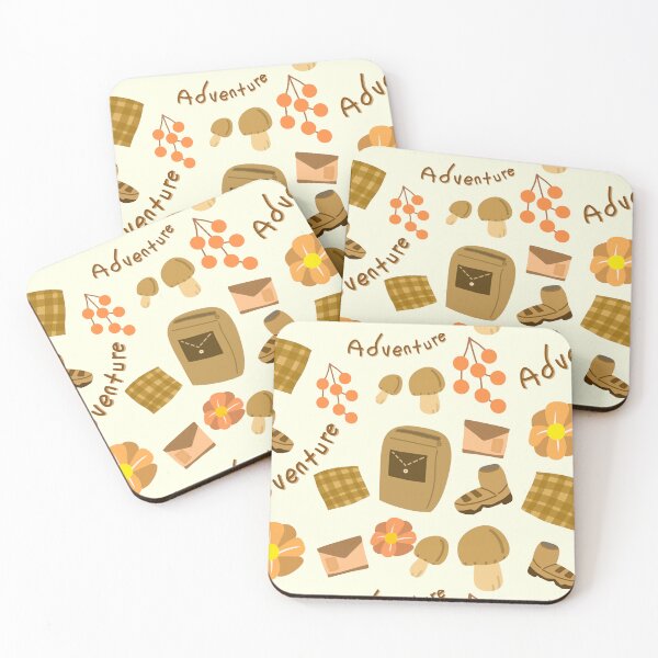 Item preview, Kawaii cottagecore fall adventure sticker sticker designed and sold by DozyJov.