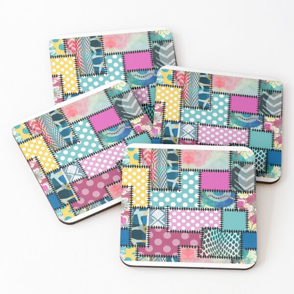Item preview, Pattern Clash Patches Black designed and sold by GrayceDa.