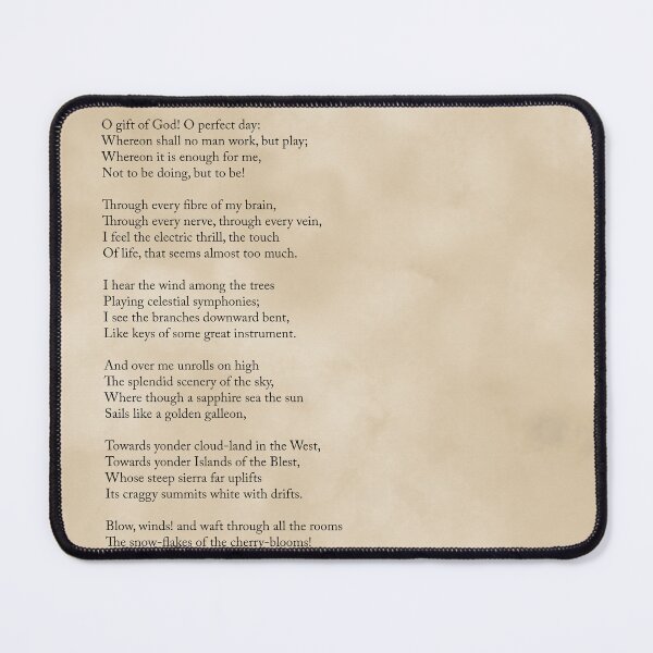 Item preview, A Day Of Sunshine - Henry Wadsworth Longfellow Poem - Literature - Typography Print 2 - Vintage designed and sold by Studio Grafiikka.