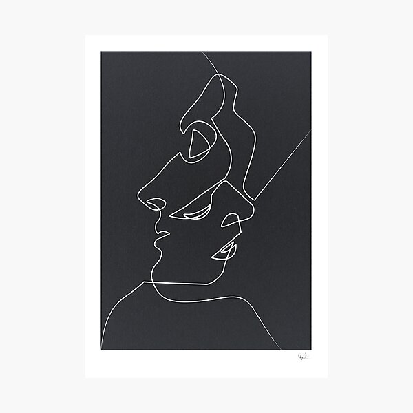 Close Black Photographic Print