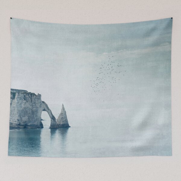 Item preview, View of Chalk Cliffs Étretat-Normandy-France designed and sold by Dyrk Wyst Redbubble Shop.