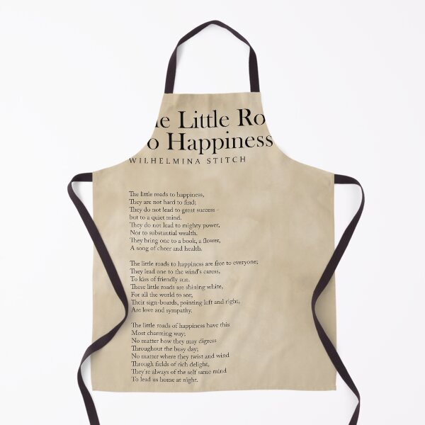 Item preview, The Little Roads To Happiness - Wilhelmina Stitch Poem - Literature - Typography Print 1 - Vintage designed and sold by Studio Grafiikka.