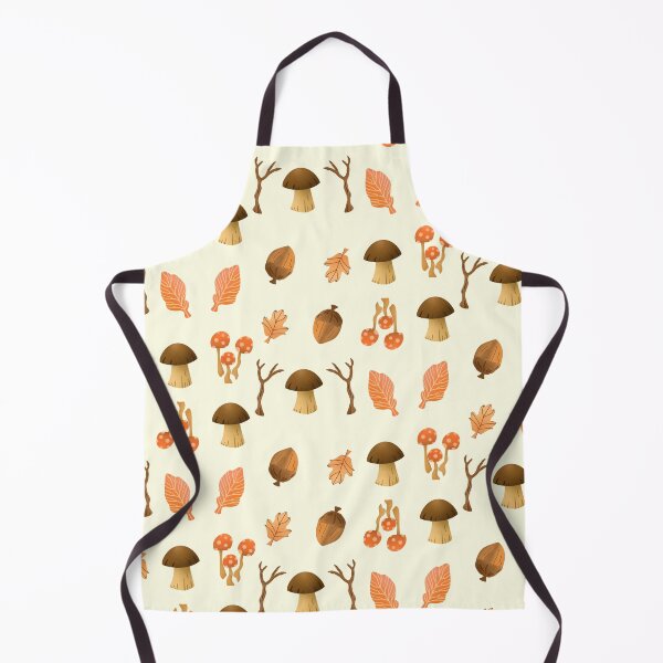 Item preview, Kawaii cottagecore fall mushroom, acorn, flower, and maple leaf sticker designed and sold by DozyJov.