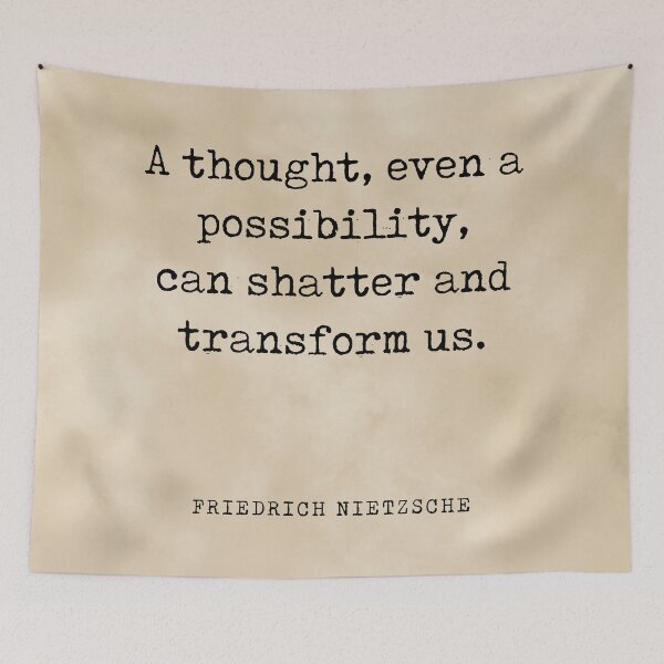 Item preview, A thought, even a possibility - Friedrich Nietzsche Quote - Literature - Typewriter Print - Vintage designed and sold by Studio Grafiikka.