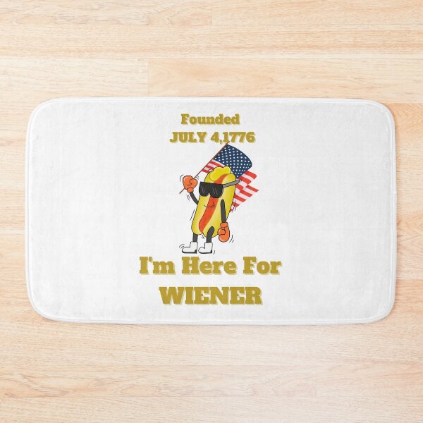 Item preview, Here For Wiener, 4th Of July designed and sold by ShopULove.
