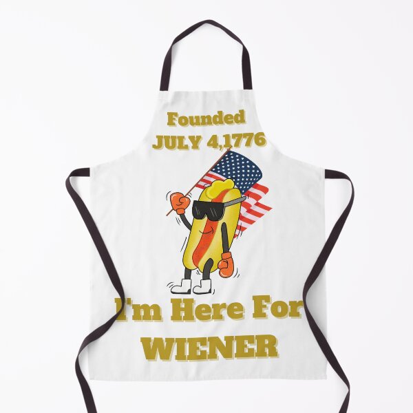 Item preview, Here For Wiener, 4th Of July designed and sold by ShopULove.