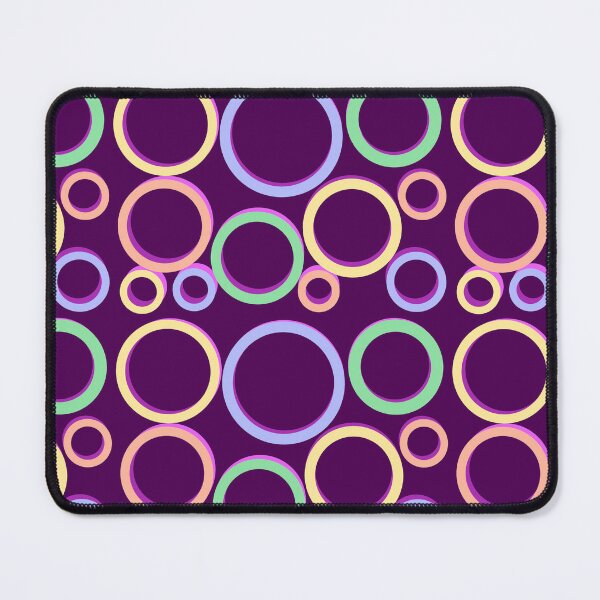 Item preview, Abstract seamless circles over dark blue background sticker designed and sold by DozyJov.