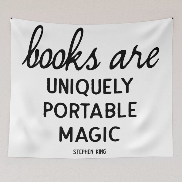 Item preview, Books are uniquely portable magic | Stephen King designed and sold by thebookishshop.
