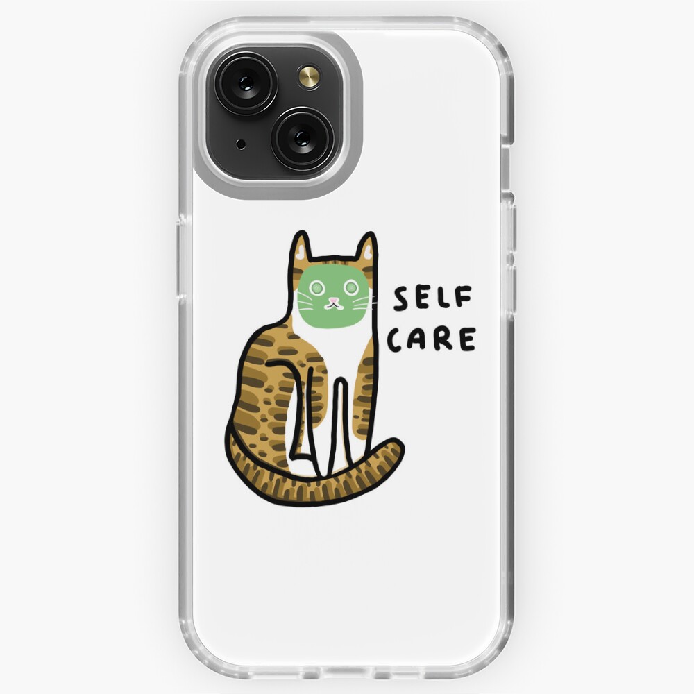 Self care cat  Sticker for Sale by Prozacbaddie | Redbubble