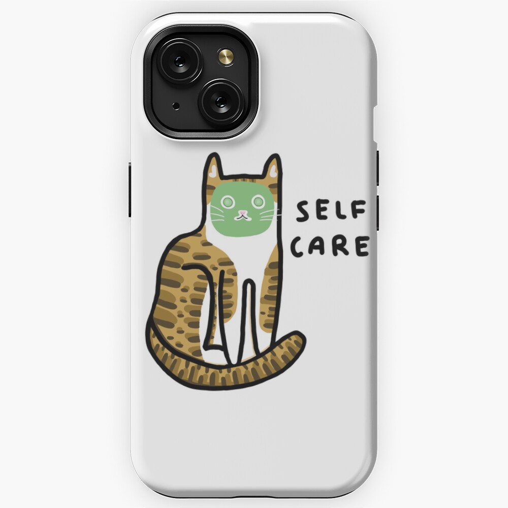 Self care cat  Sticker for Sale by Prozacbaddie | Redbubble