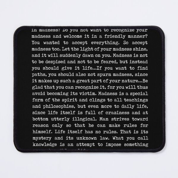 Item preview, Be silent and listen - Carl Gustav Jung Poem - Literature - Typewriter Print - Black designed and sold by Studio Grafiikka.