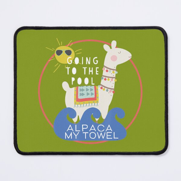 Item preview, Going to the Pool Alpaca My Towel llama kids Swim designed and sold by mpnudwos9.