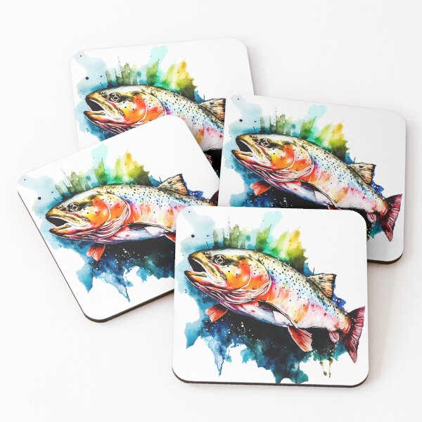 Item preview, Watercolor Steelhead Trout designed and sold by OutOfTheBoxArt1.