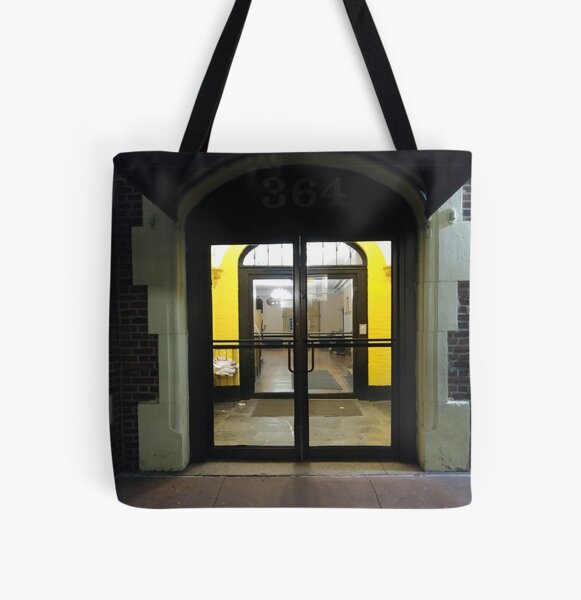 Street, City, Buildings, Photo, Day, Trees, New York, Manhattan, Brooklyn All Over Print Tote Bag