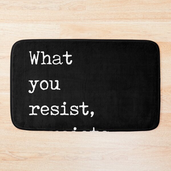 Item preview, What you resist, persists - Carl Gustav Jung Quote - Literature - Typewriter Print - Black designed and sold by Studio Grafiikka.