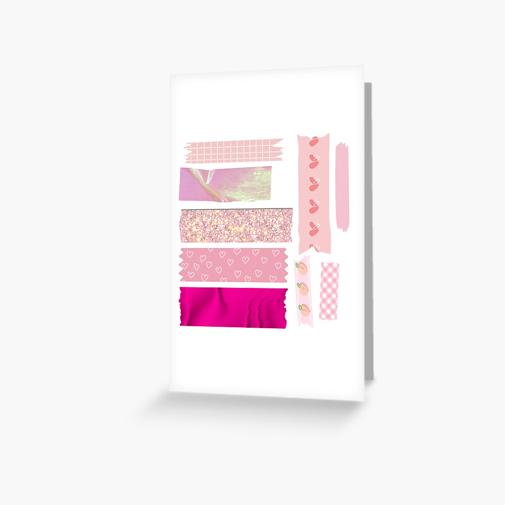 Pink washi tape Sticker for Sale by theirishtea