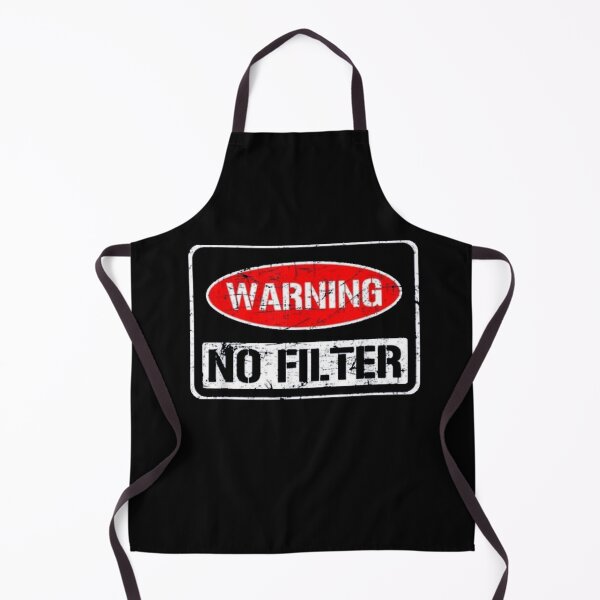 Item preview, Warning No Filter designed and sold by SoberTeeCo.