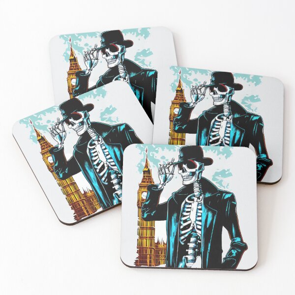 Item preview, London Detective Skeleton - Mysterious Halloween designed and sold by pocketart2023.