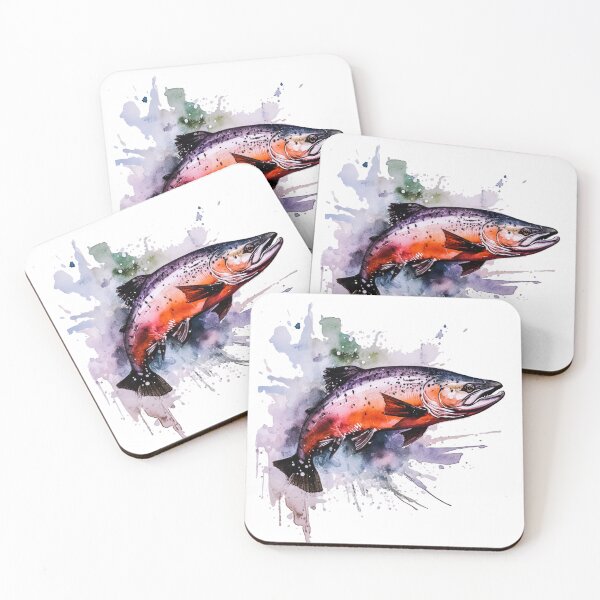 Item preview, Watercolor Sockeye Salmon designed and sold by OutOfTheBoxArt1.