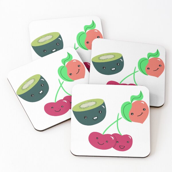 Item preview, Little Fruits Kawaii Pattern designed and sold by Brushes with Nature.