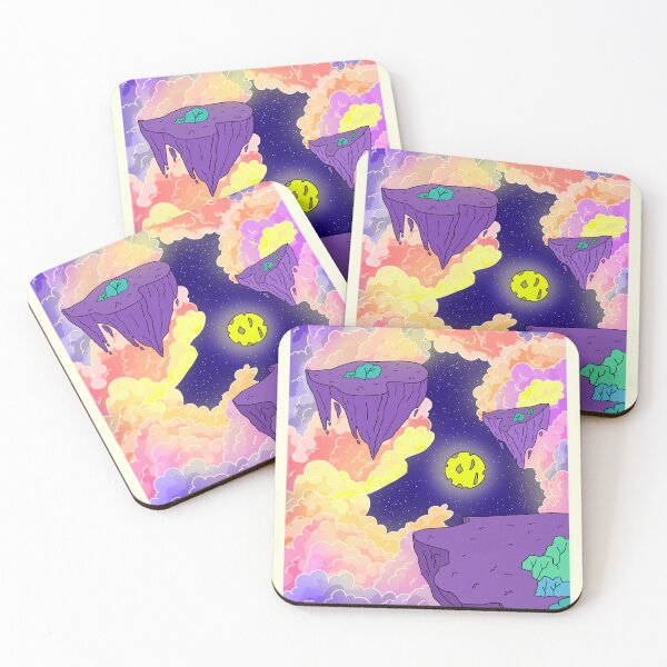 Item preview, Ethereal floating fantasy island over starry night sky designed and sold by DozyJov.