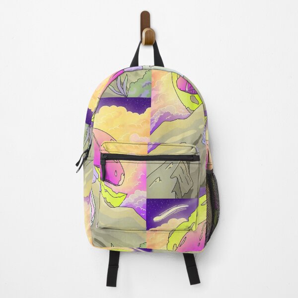 Item preview, Ethereal colorful fantasy mushroom over a moonlight starry night designed and sold by DozyJov.