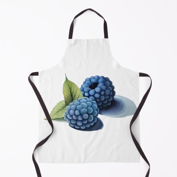Item preview, Watercolor blue raspberries with leaves designed and sold by MyStickeroonies.