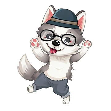 Artwork thumbnail, Dancing Husky by InscribedPH