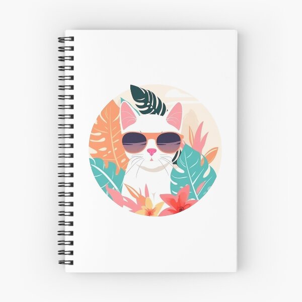 Item preview, Tropical white cat designed and sold by Len-adeu.