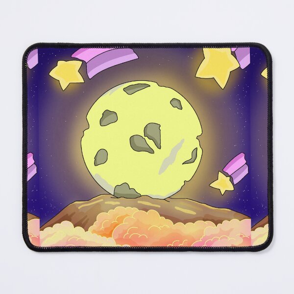 Item preview, Ethereal full moon and shooting stars over pastel color clouds night designed and sold by DozyJov.