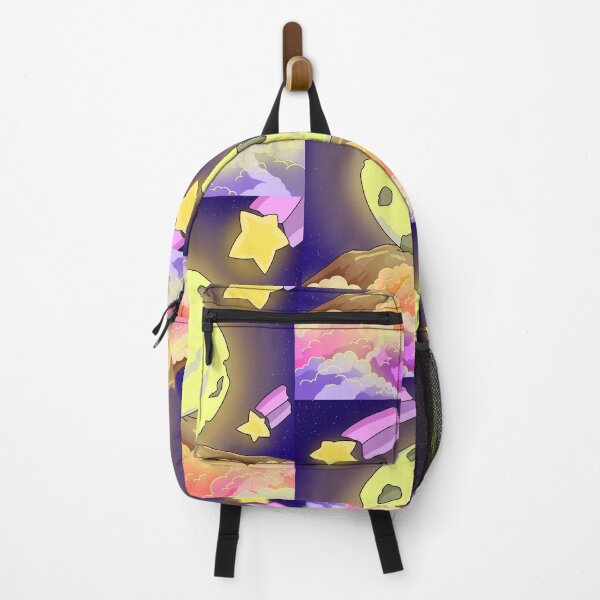 Item preview, Ethereal full moon and shooting stars over pastel color clouds night  designed and sold by DozyJov.