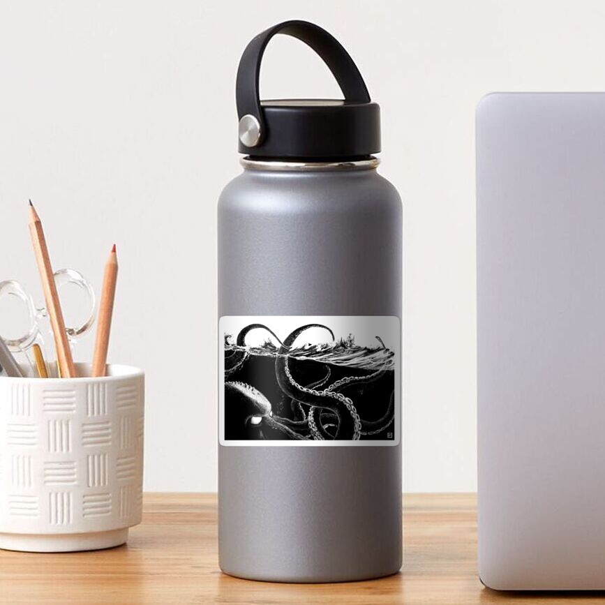 Vista previa del artículo con la obra «Pegatina», diseñado y vendido por hazytale.