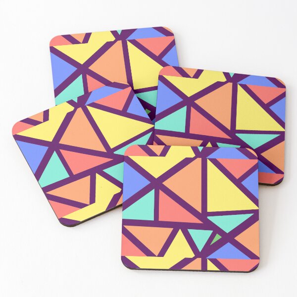 Item preview, Abstract colorful geometric patterns triangle moon designed and sold by DozyJov.