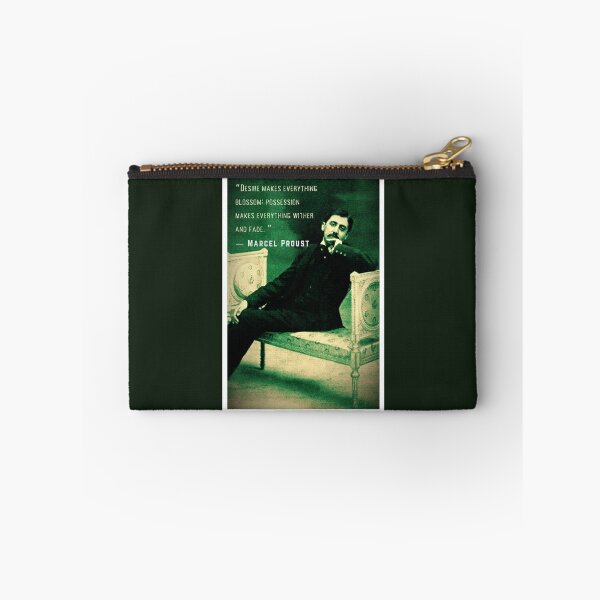 Item preview, Marcel Proust portrait and quote: Desire makes everything blossom;  designed and sold by artbleed.