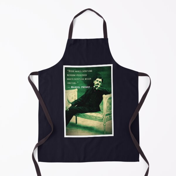 Item preview, Marcel Proust portrait and quote: Desire makes everything blossom;  designed and sold by artbleed.