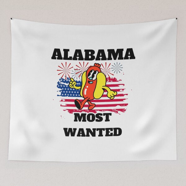 Item preview, 4th Of July, Alabama Most Wanted Wiener designed and sold by ShopULove.