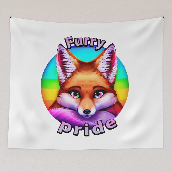 Item preview, Furry pride fox designed and sold by CritterCulture.