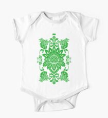 Damask in mint green One Piece - Short Sleeve