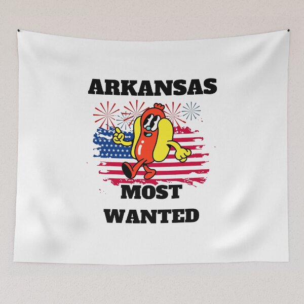 Item preview, ARKANSAS Most Wanted Funny Wiener on 4th Of July designed and sold by ShopULove.