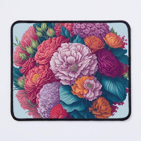Item preview, Intricate Carnation Bouquet Circle Art: Small Size Design designed and sold by cocomikozza.
