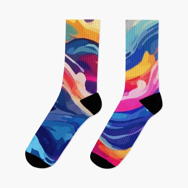 Item preview, Dynamic Wave - Abstract Colorful Patterned Artwork designed and sold by SketchyPedals.