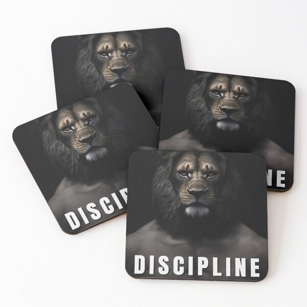 Item preview, Discipline Lion Motivational designed and sold by harshu77.