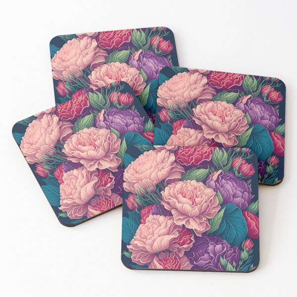 Item preview, Carnation Bouquet Delight: Intricate Floral Design designed and sold by cocomikozza.