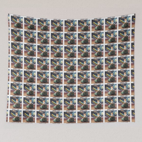 Item preview, cat in army designed and sold by caspianeckbert.