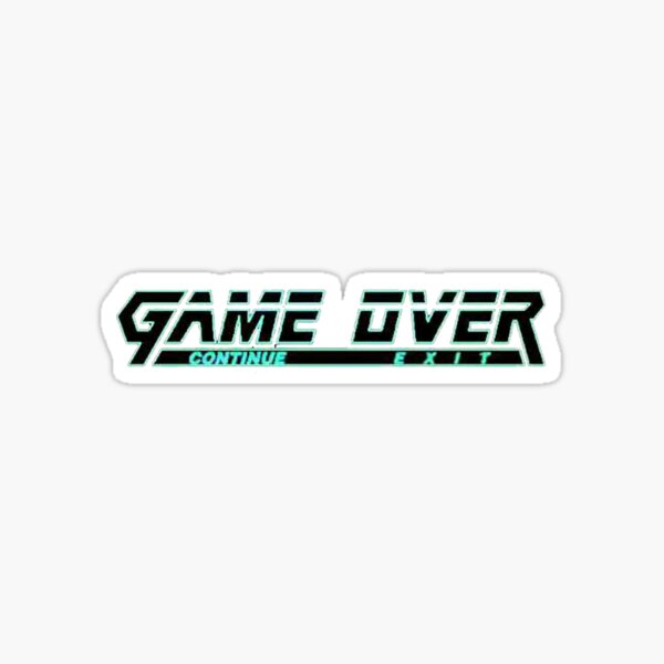 Game Over Sticker for iOS & Android