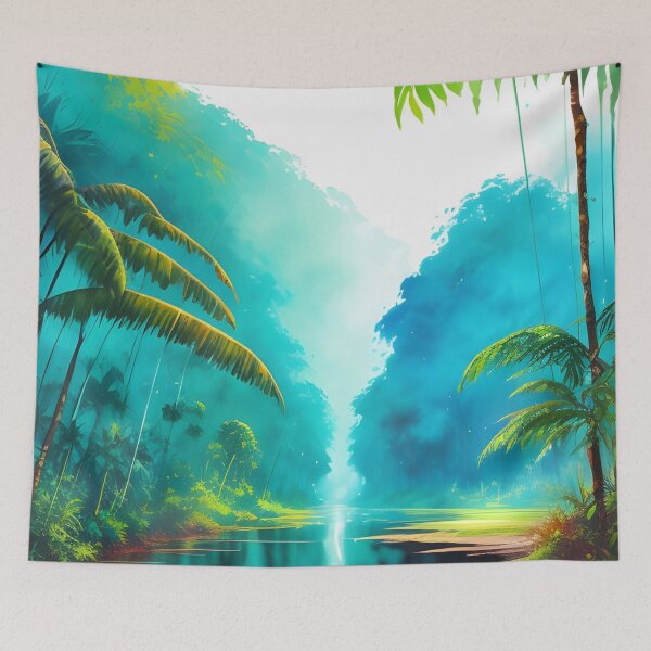 Item preview, Serene River Running through the Jungle designed and sold by Erika V..