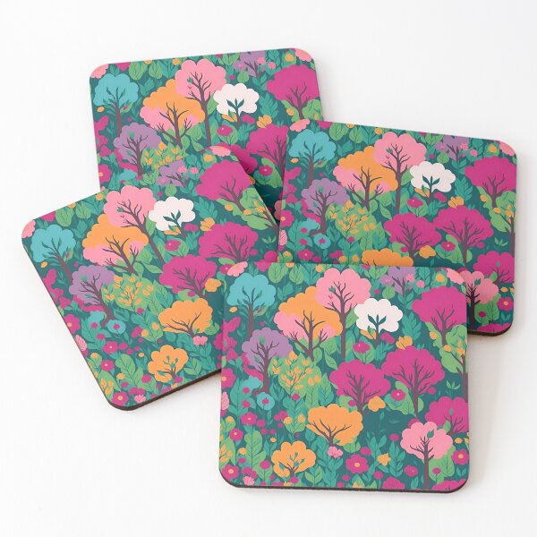 Item preview, Rainbow-Themed Floral Patterns: Seamless Flowers and Trees designed and sold by cocomikozza.