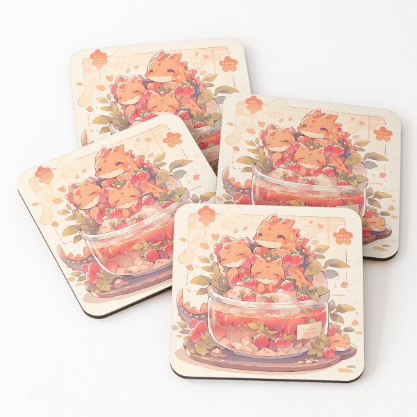 Item preview, Strawberry tea dragons! designed and sold by HydraDreams.