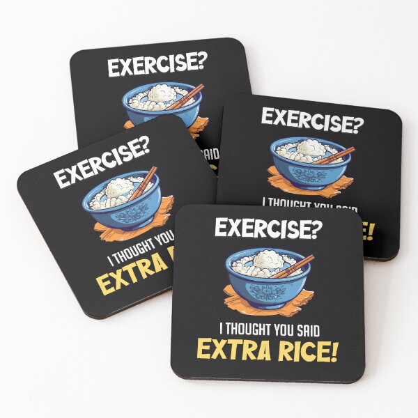 Item preview, Rice Power: Exercise? I Thought You Said Extra Rice!' T-Shirt designed and sold by BNCH44.